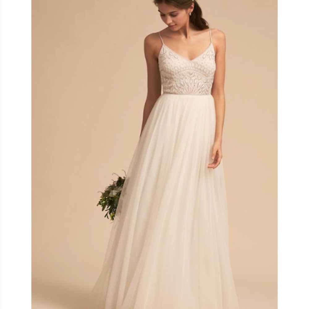 BHLDN Adrianna Papell Violetta Wedding Gown NWT